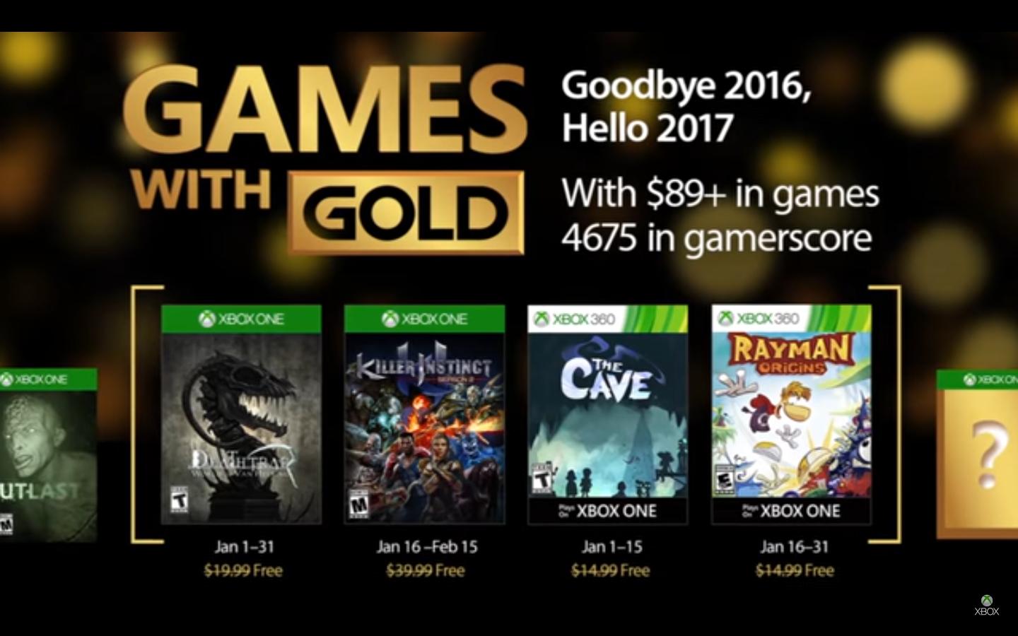 January Games With Gold Announced - The Koalition1440 x 900